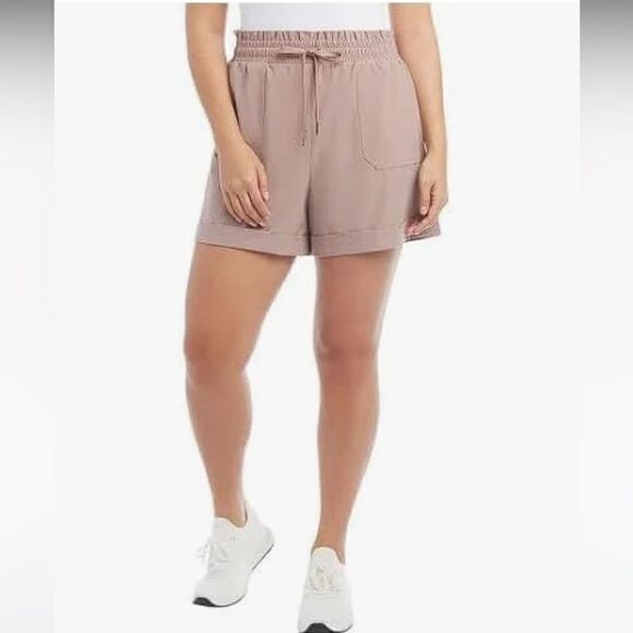 Danskin Womens' Woven Paperbag Shorts - Picture 1 of 3